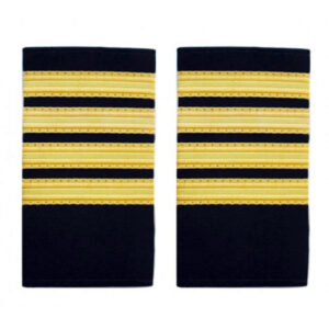 Master Epaulettes - Mechant Navy, Ship's Master (4 Bar design) - Bonus FREE Shipping